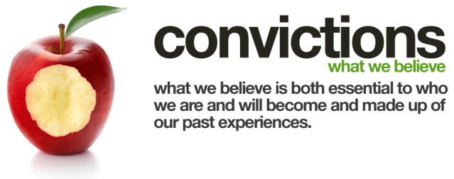 BLOG POST - Convictions